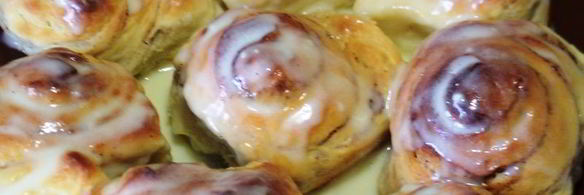 булочки с корицей, творогом и маскарпоне