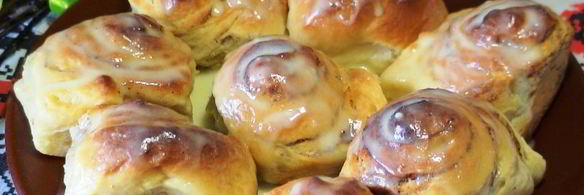 булочки с корицей, творогом и маскарпоне
