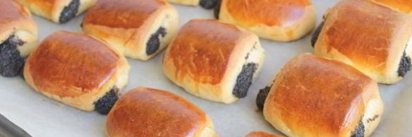 булочки с маком
