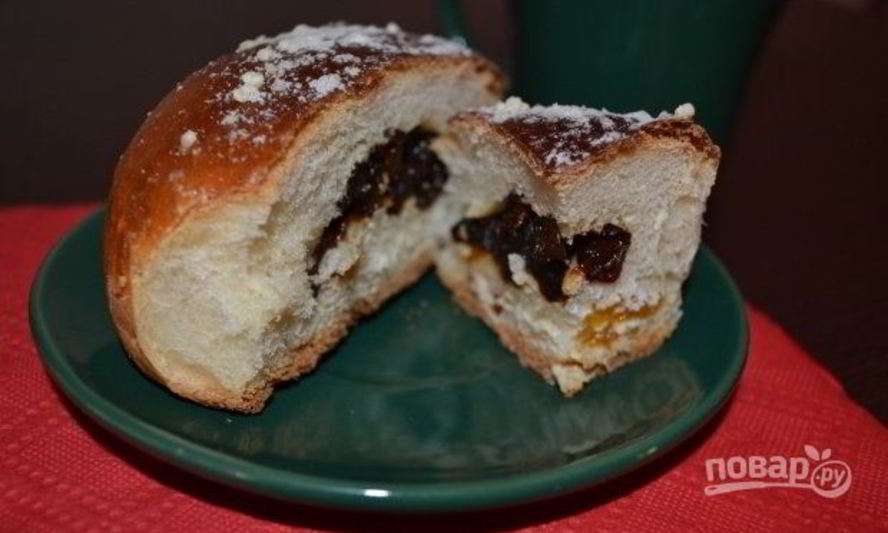 Рецепт булочек с сухофруктами