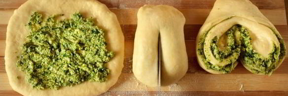 плюшки с песто из петрушки