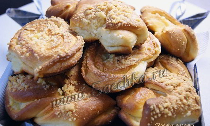 Рецепт сдобных булочек