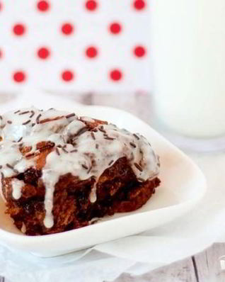 Шоколадные булочки с корицей в глазури