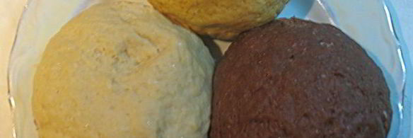 трехцветные булочки