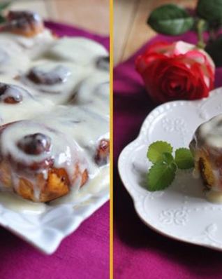 Тыквенные булочки с корицей и заливкой