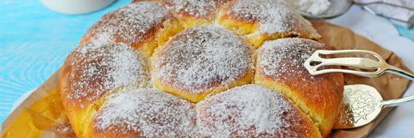 тыквенные булочки с вареной сгущенкой