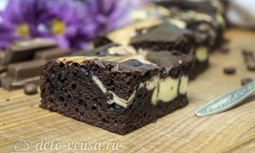 Рецепт брауни-чизкейка
