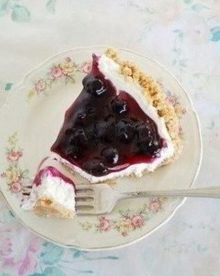 Черничный чизкейк без выпечки