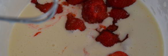 чизкейк без выпечки с клубникой