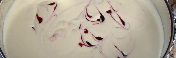 чизкейк с белым шоколадом и малиной