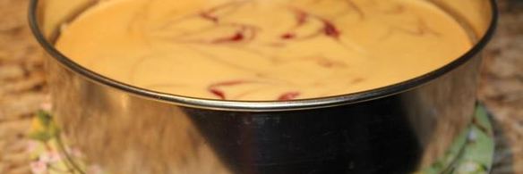 чизкейк с белым шоколадом и малиной