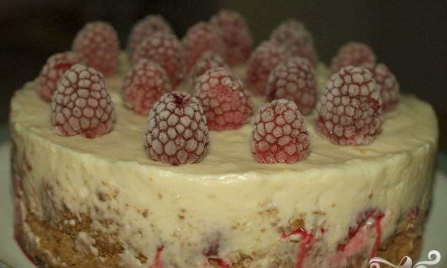 Рецепт чизкейка с малиной и шоколадом