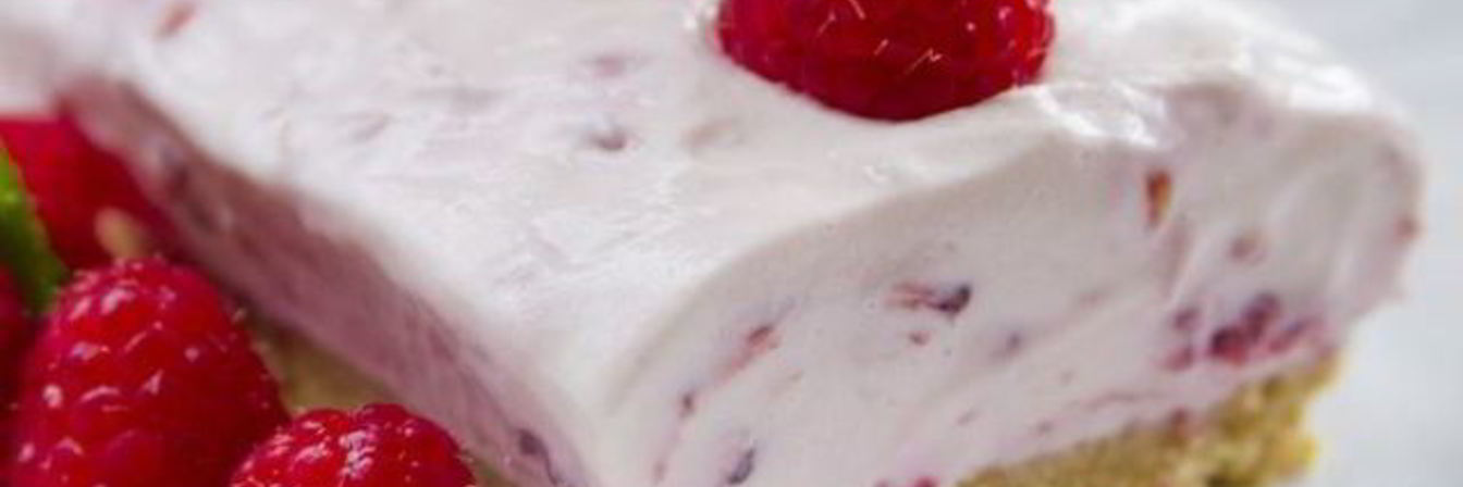 Чизкейк с малиной