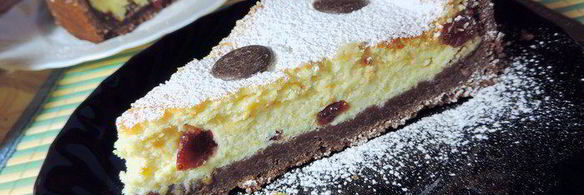 чизкейк с пьяной клюквой