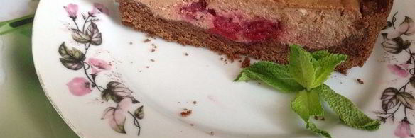 чизкейк шоколадная вишенка