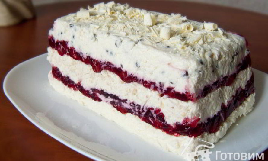 Рецепт холодного чизкейка с вишней