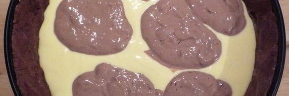 мраморный шоколадный чизкейк