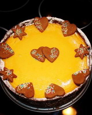 Нежный тыквенный чизкейк на основе теста пипаркук