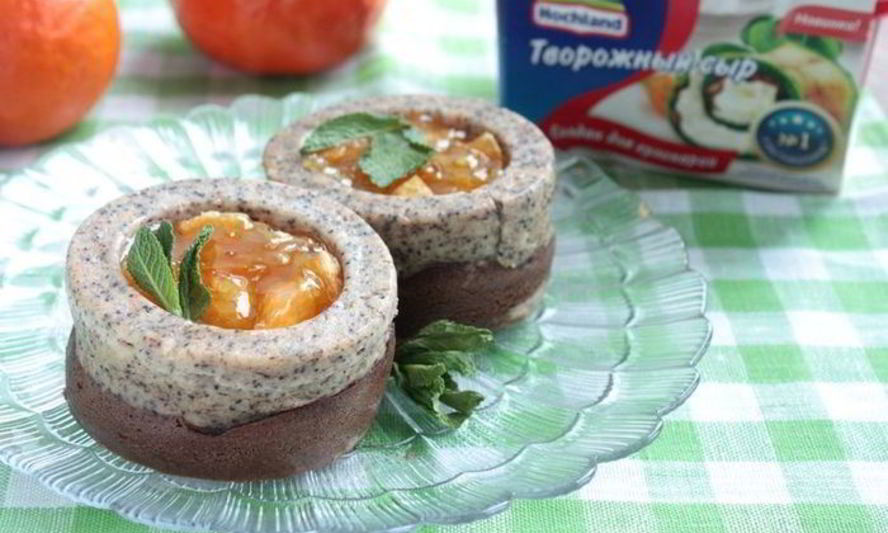 Рецепт новогодних пирожные-чизкейков