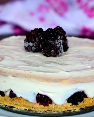 Полосатый чизкейк на овсяной основе