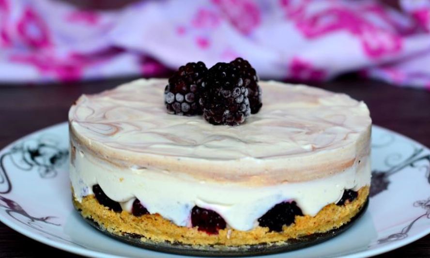 Рецепт полосатого чизкейка на овсяной основе