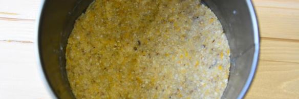 полосатый чизкейк на овсяной основе