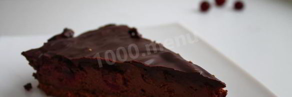 шоколадный чизкейк с вишней