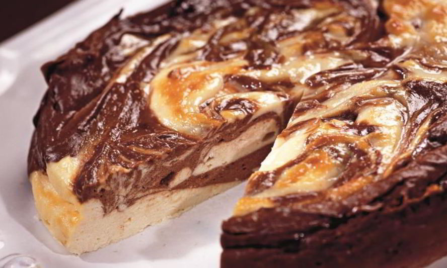 Рецепт шоколадного мраморного чизкейка