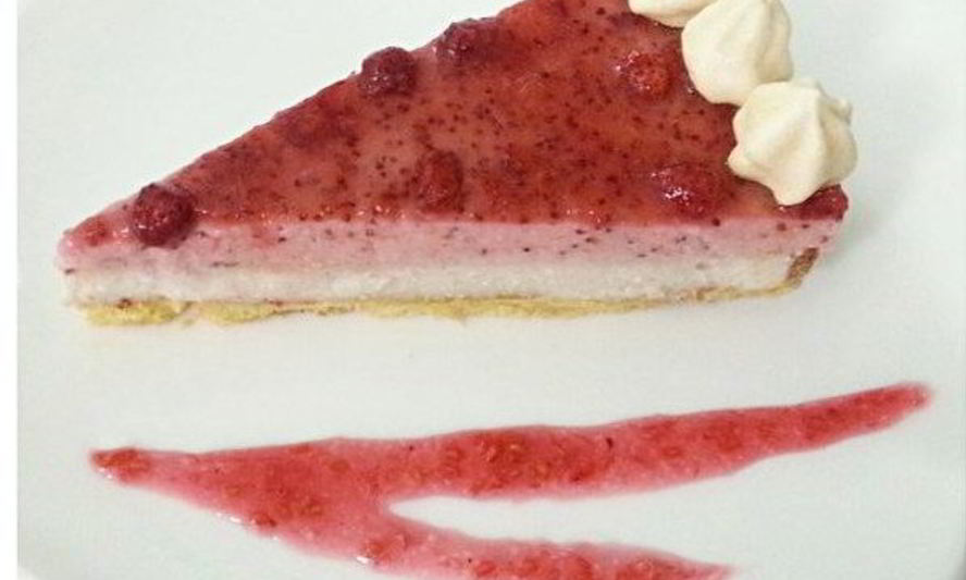 Рецепт землянично-бананового чизкейк с меренгами