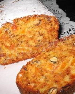 Абрикосово-ореховый кекс