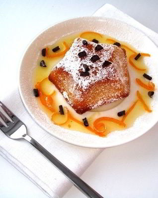 Апельсиновый фондан