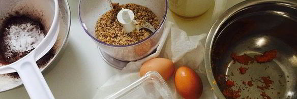 апельсиновый кекс с шоколадом и лесными орехами