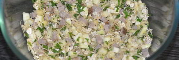 ароматные кабачковые кексы с ветчиной