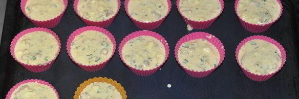 ароматные кабачковые кексы с ветчиной