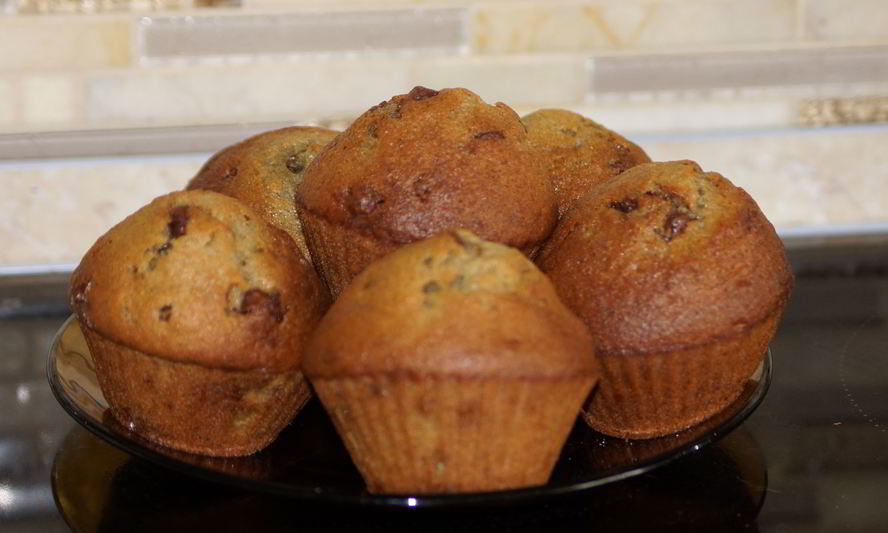 Рецепт банановых кексов с шоколадом