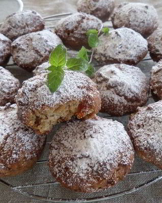 Гречневые кексы с бананом и курагой