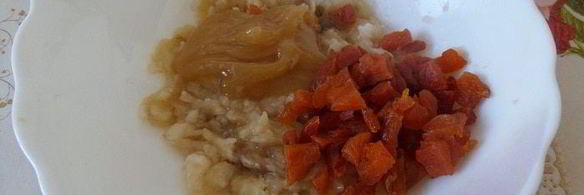 гречневые кексы с бананом и курагой