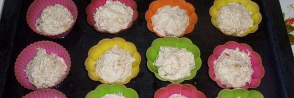 гречневые кексы с бананом и курагой