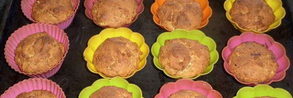 гречневые кексы с бананом и курагой
