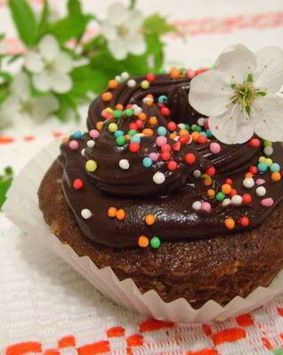 Капкейки на темном пиве