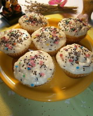 Капкейки с ананасом