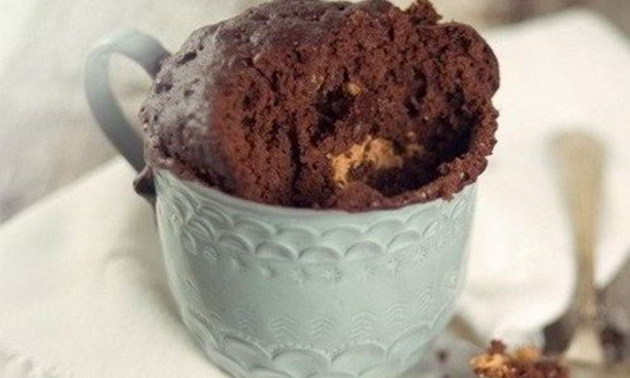 Рецепт кекса из пасты nutella в микроволновке