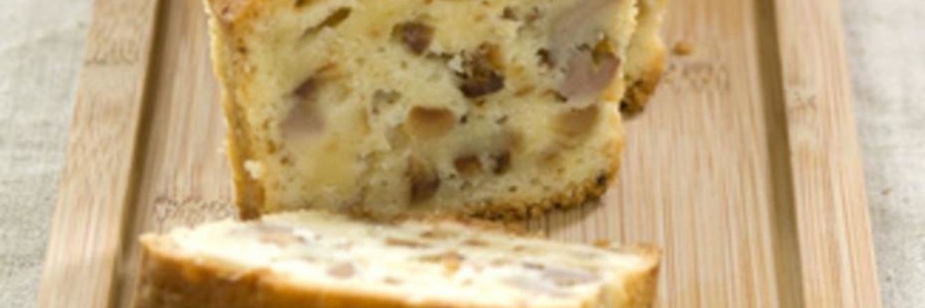 Кекс с бананами и фундуком