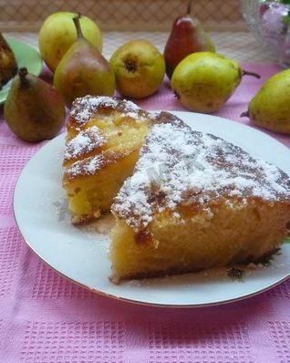 Кекс с грушей большой