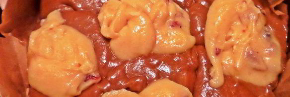 кекс с клюквой и кофе