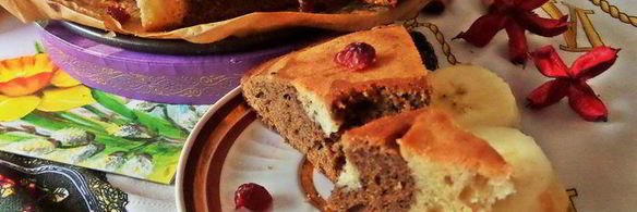 кекс с клюквой и кофе