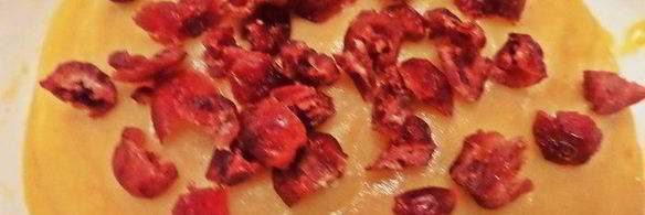 кекс с клюквой и кофе