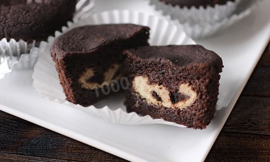 Рецепт кекса с начинкой внутри