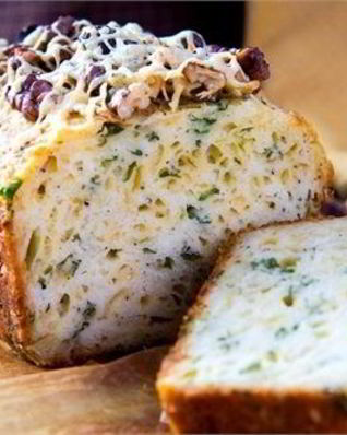 Кекс с сыром и зеленью