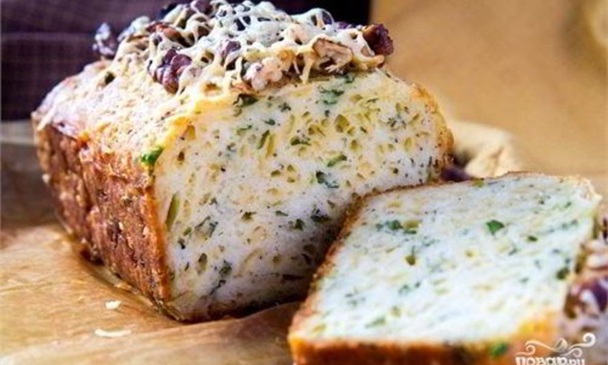 Рецепт кекса с сыром и зеленью